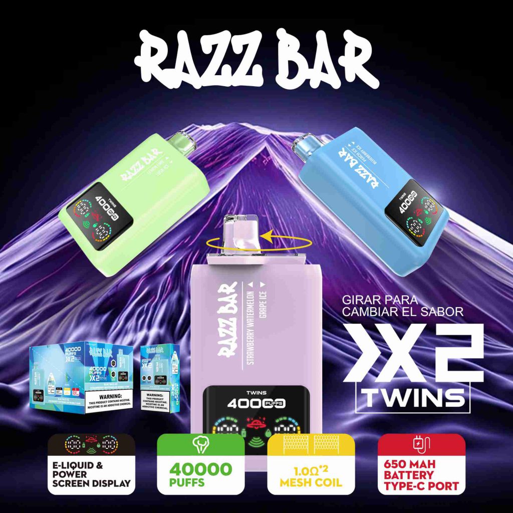 RAZZ BAR Twins 40k Puffs